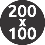 200 * 100 cms