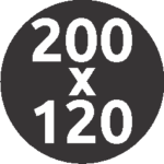 200 * 120 cms